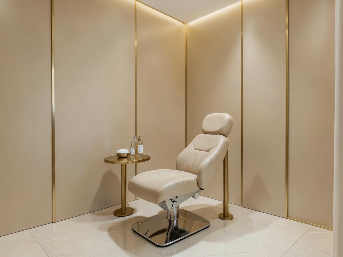 Calm, warmly lit consultation room at Illumis Aesthetic Clinic